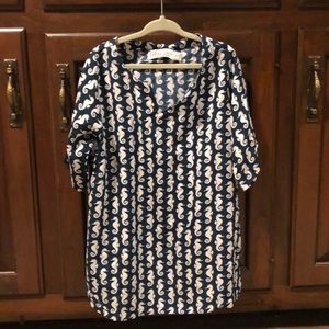 Tybee Island Girls CLAIRE Seahorse Boho Dress 4T-7